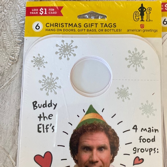 12 American Greetings Christmas Buddy the ELF movie Christmas theme gift tags - Picture 2 of 5